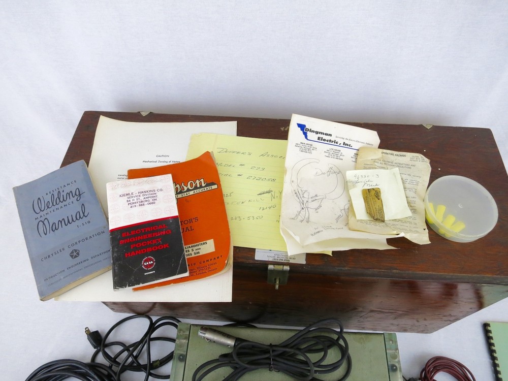 Vintage Current Analyzer Industrial Electrical Tool Chest Engineer scientific