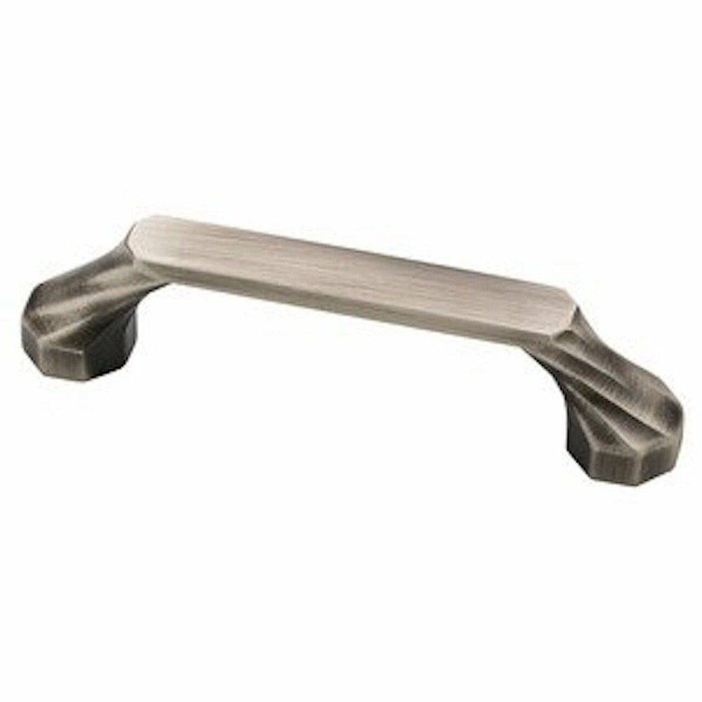 3" or 3-3/4" Dual Mount North Hampton Octagon Pull Heirloom Silver