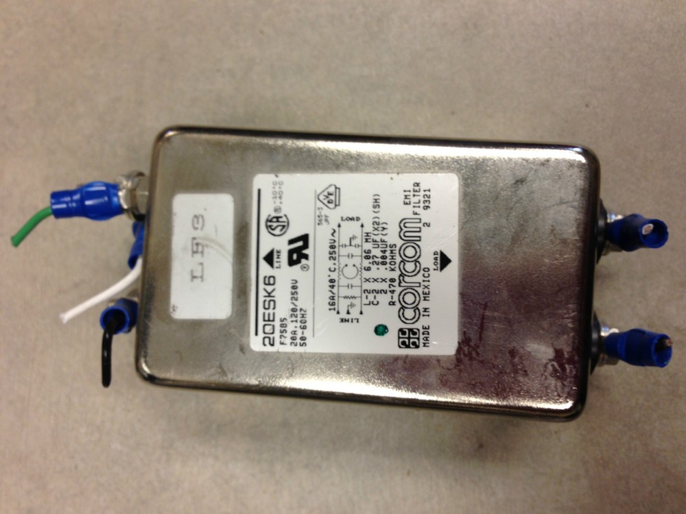 20ESK6 Corcom EMI Filter