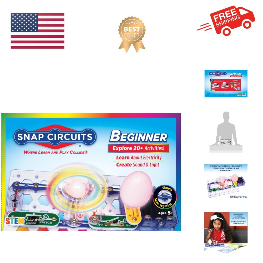 Beginner, Electronics Exploration Kit, Stem Kit for Ages 5-9 SCB-20