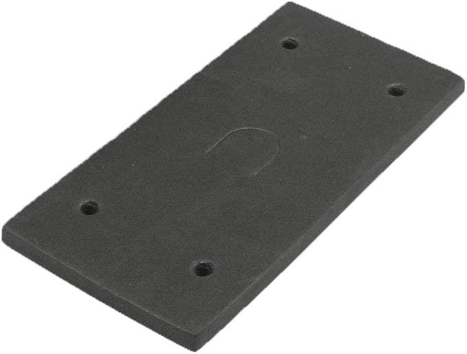XMHF 10 Pcs Rectangle Adhesive Foam Replacement Sander Back Pad Sanding Black