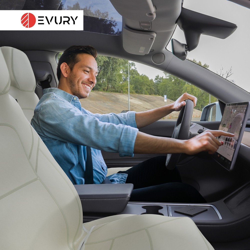 Tesla Model Y Waterproof Seat Cover - Full Side & Back Coverage (Single)