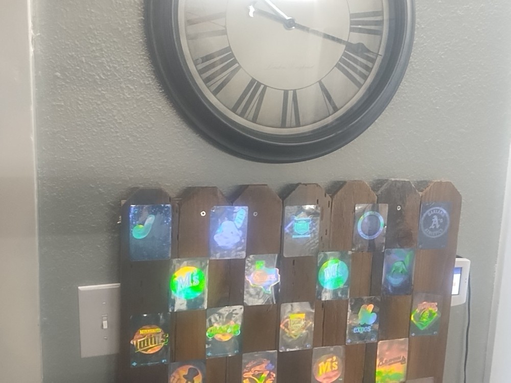 Baseball Wood Art