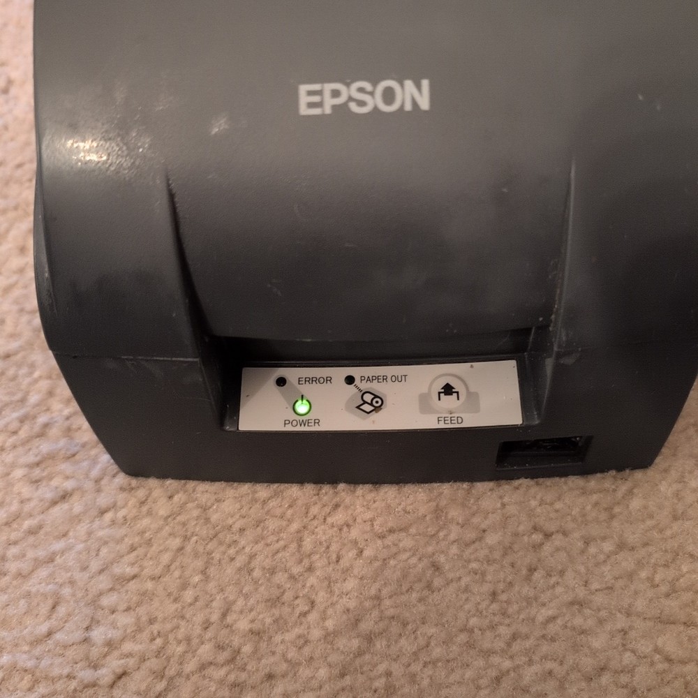 Epson TM-U220B POS Dot Matrix Receipt Printer Ethernet Network W/Power Adapter