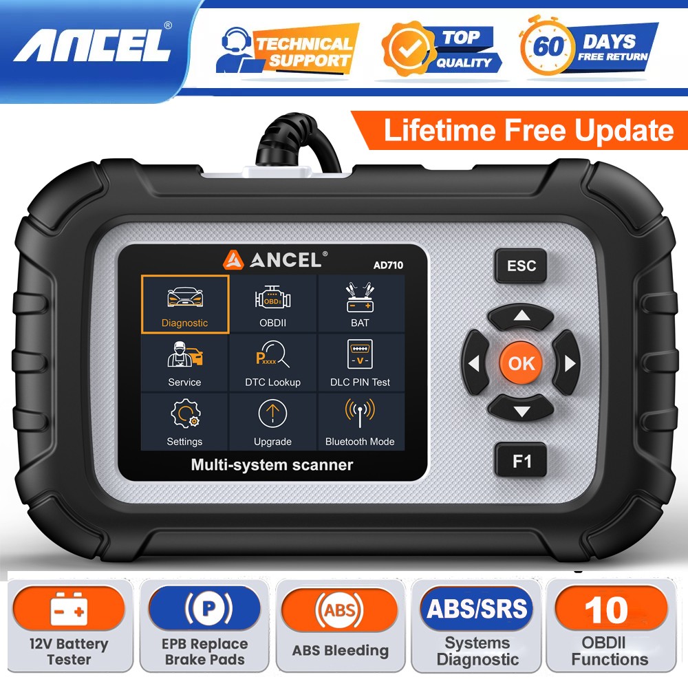 ANCEL AD710 OBD2 Scanner Code Reader Battery Tester Full OBD2 Diagnostic Tool US