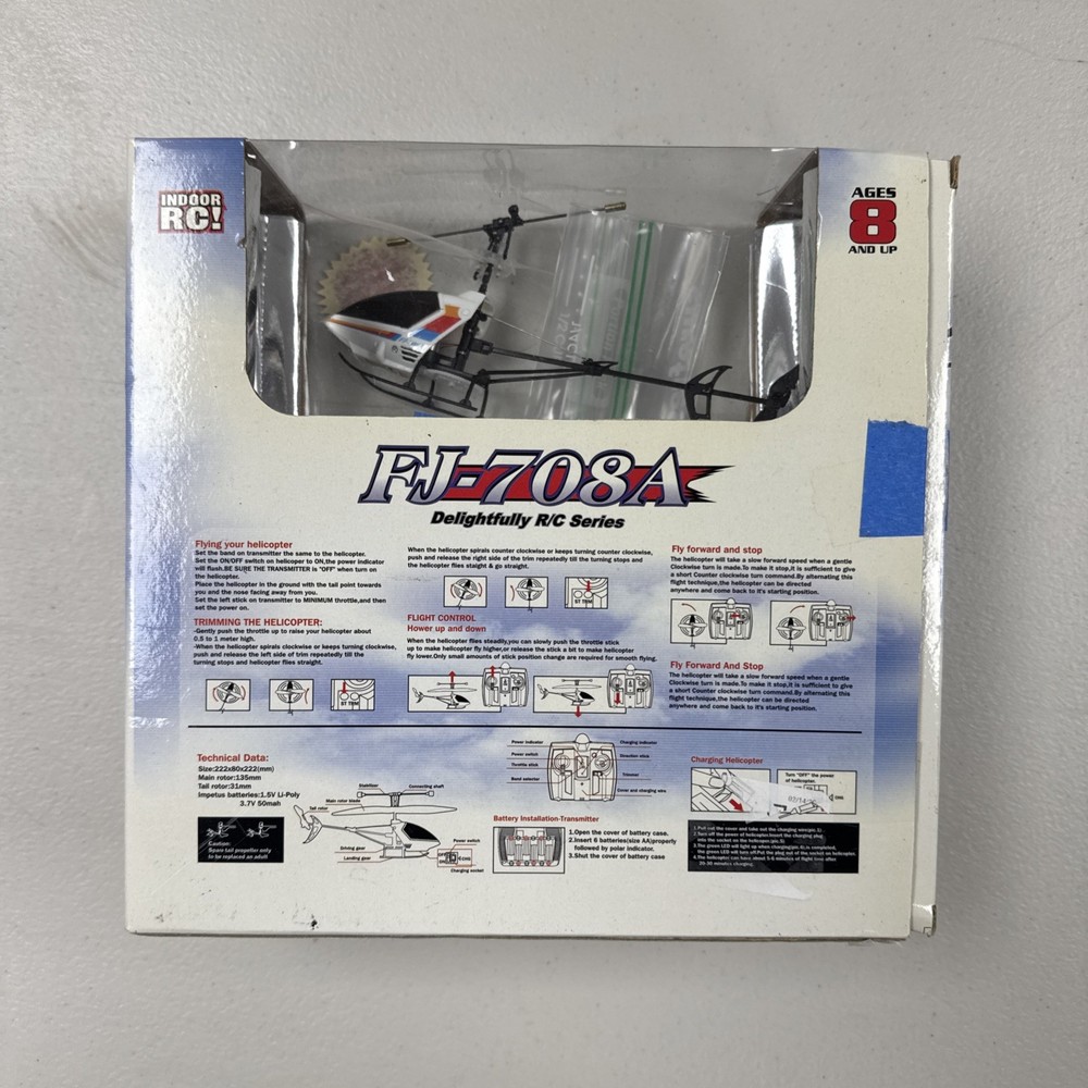 Remote Control Helicopter FJ-708A Not Tested