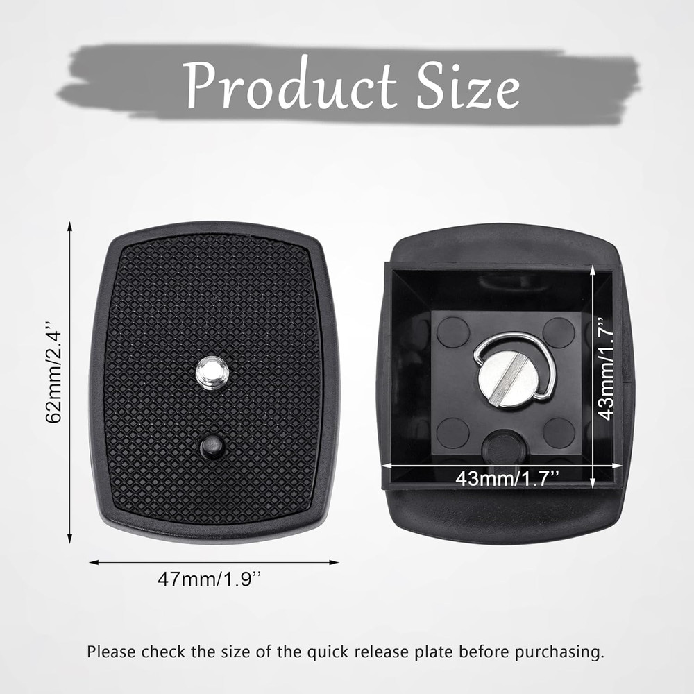Blingkingdom Camera Quick Release Plate, 43 Mm Tripod Quick Release Plate for Tr