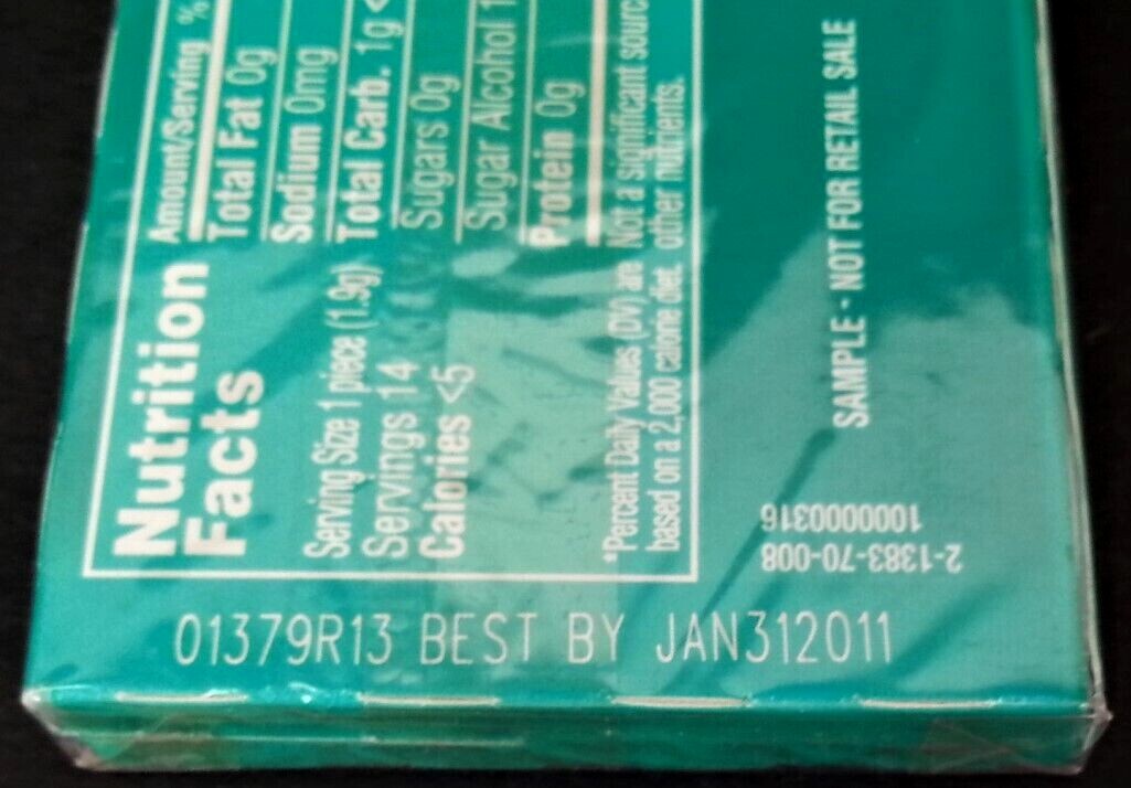 Stride Gum Custom Pack MINTFINITY Never Retailed NonStop Mint Contest SCANDAL