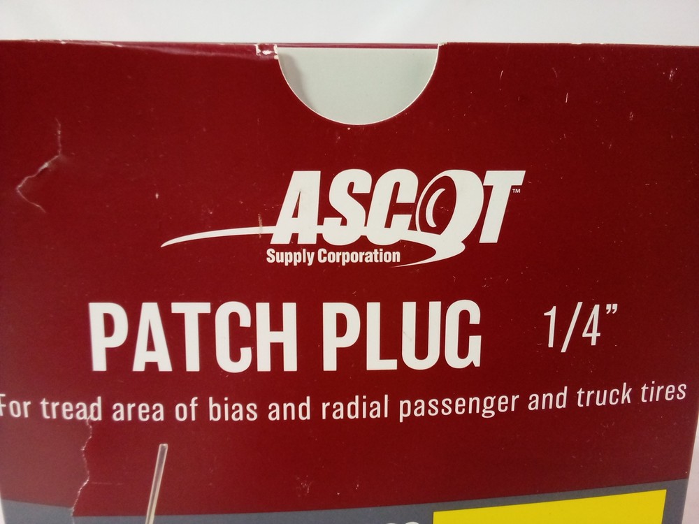 Ascot M6 1/4" Patch Plug, 24/Box 587-01306 .25" stem