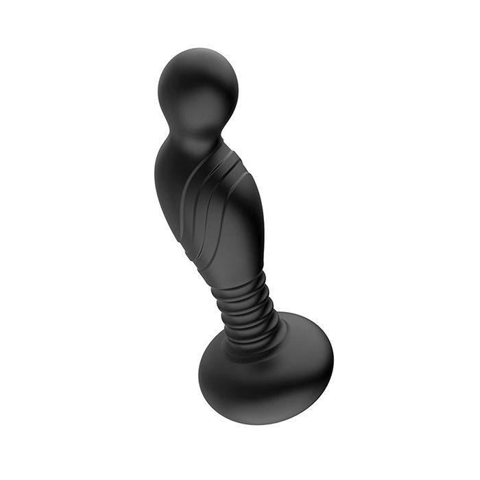 Ass-sation Remote Vibrating P Spot Plug Black