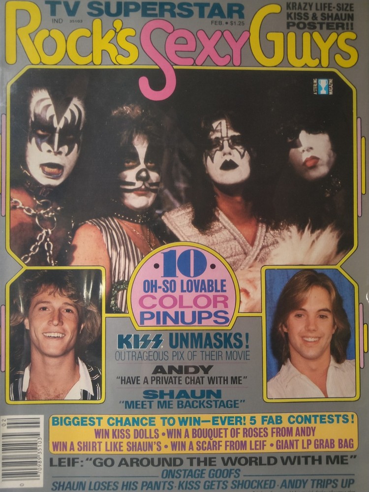 KISS TV Superstar Magazine Rock's Sexy Guys 1979 INTACT POSTER! RARE!!!
