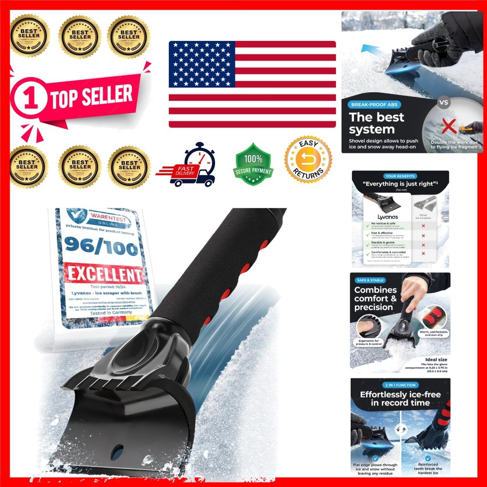 Lightweight & Efficient Car Windshield Scraper -  Winner 2026 Certified