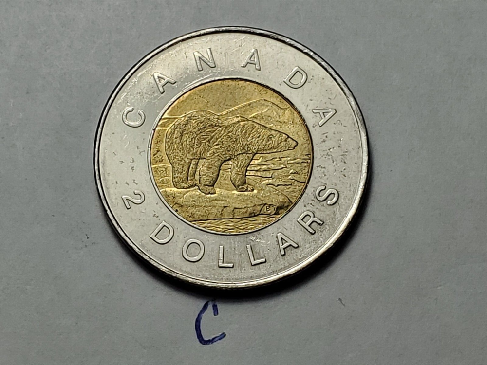 2007 CANADA 2 Dollar Toonie Coin c