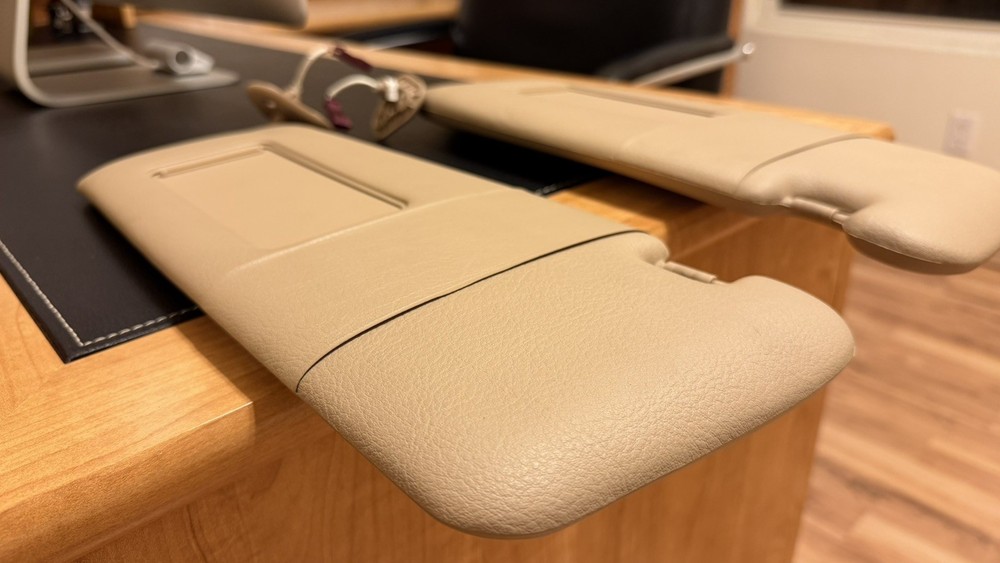 BMW E39 5 Series OEM Beige Sun Visor(Left & Right) Pristine Condition