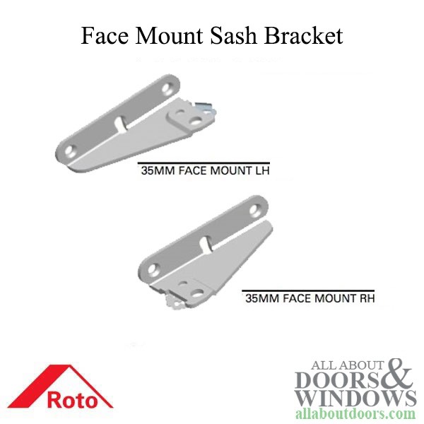 Roto Sash Bracket Assembly 35mm Face Mount Right Hand