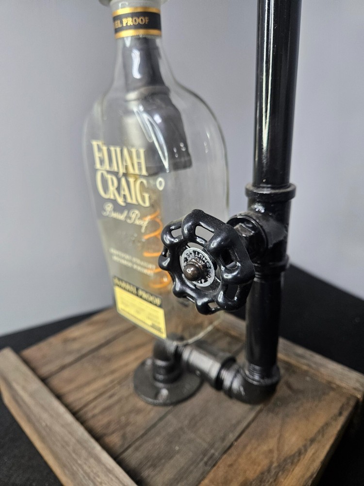 Elijah Craig - Rustic Bottle Bar Lamp Light Decor