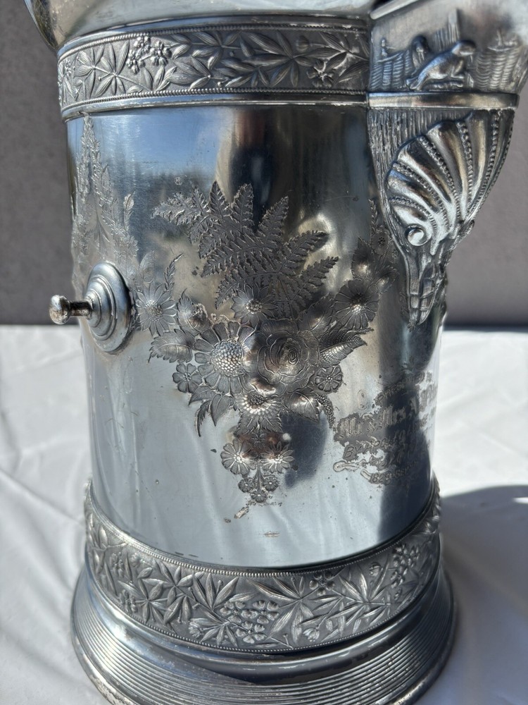 Meridian Silver Plate Pitcher 1868