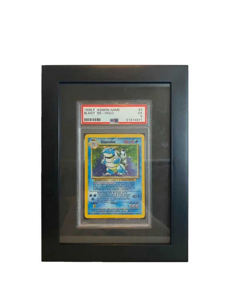 PSA Graded Card Display Frame - All Black