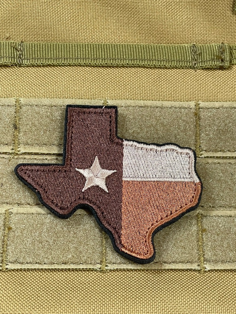 Teax Flag Patch Tactical Military Morale Hook Loop backed