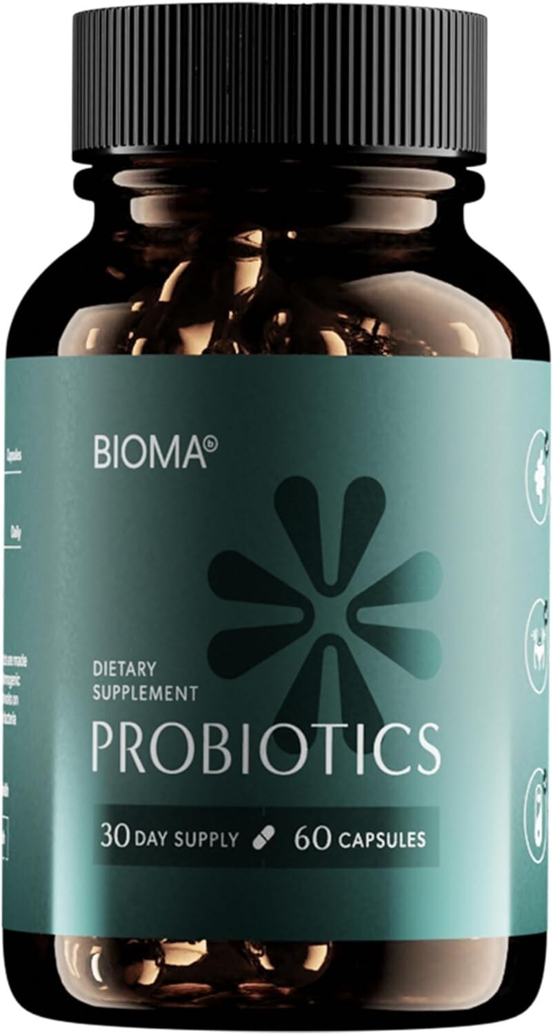 3 Pack BIOMA Probiotics Digestive Health Gut Support for Men & Women 60 Capsules
