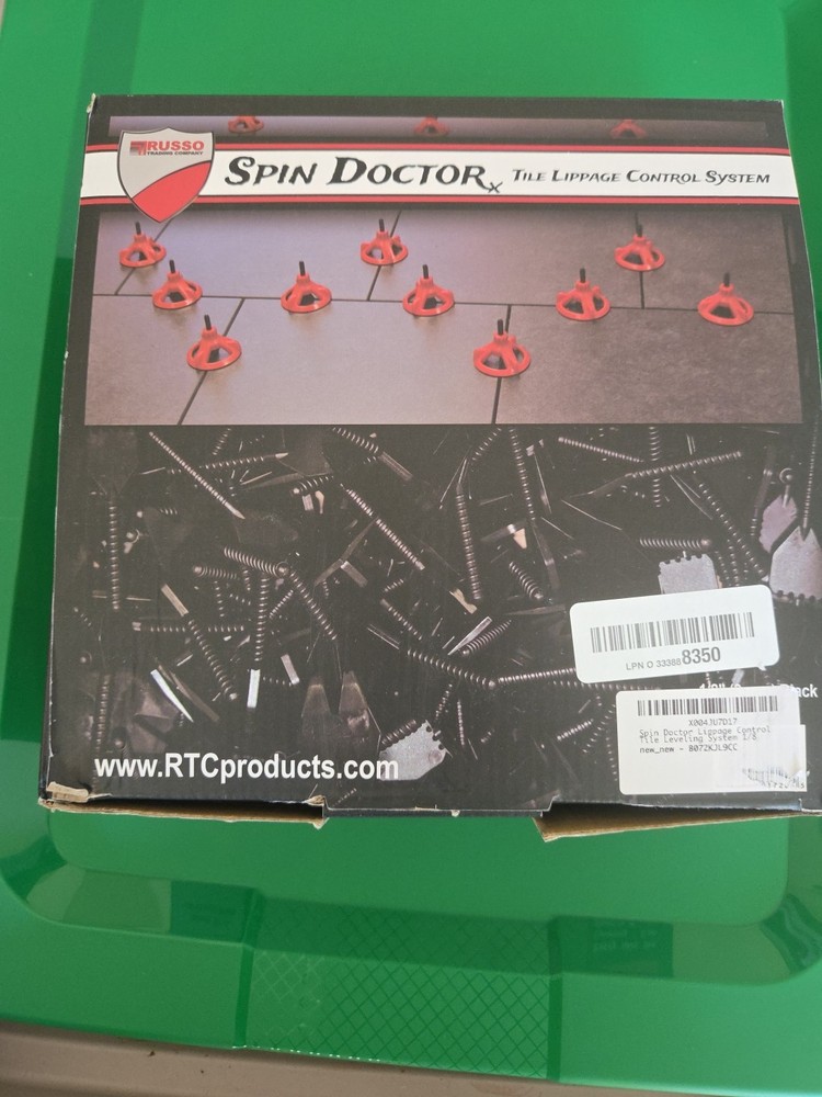 Spin Doctor Tile Leveling Lippage Control System Spacers, 1/8", 250pcs