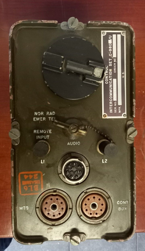 Vintage control intercommunication set C-980/U
