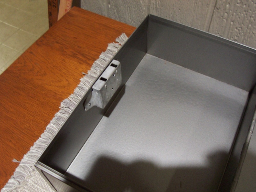 Metal Lock Box Safe Small Security Valuables Storage No Key Working Latch