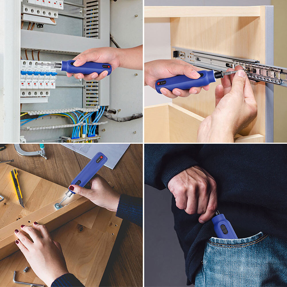 Electric Screwdriver Set Rechargeable Cordless Automatic Screwdriver Hand Drill