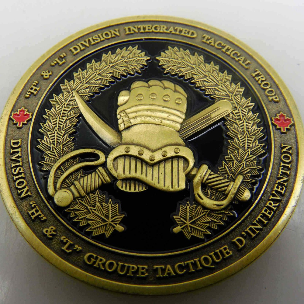 RCMP H L DIVISION INTEGRATED TACTICAL TROOP CHALLENGE COIN