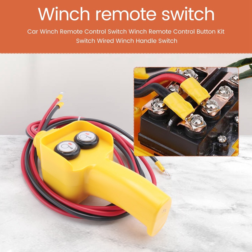 Car Winch Remote Control Winch Remote Control Button Kit Wired Winch9983