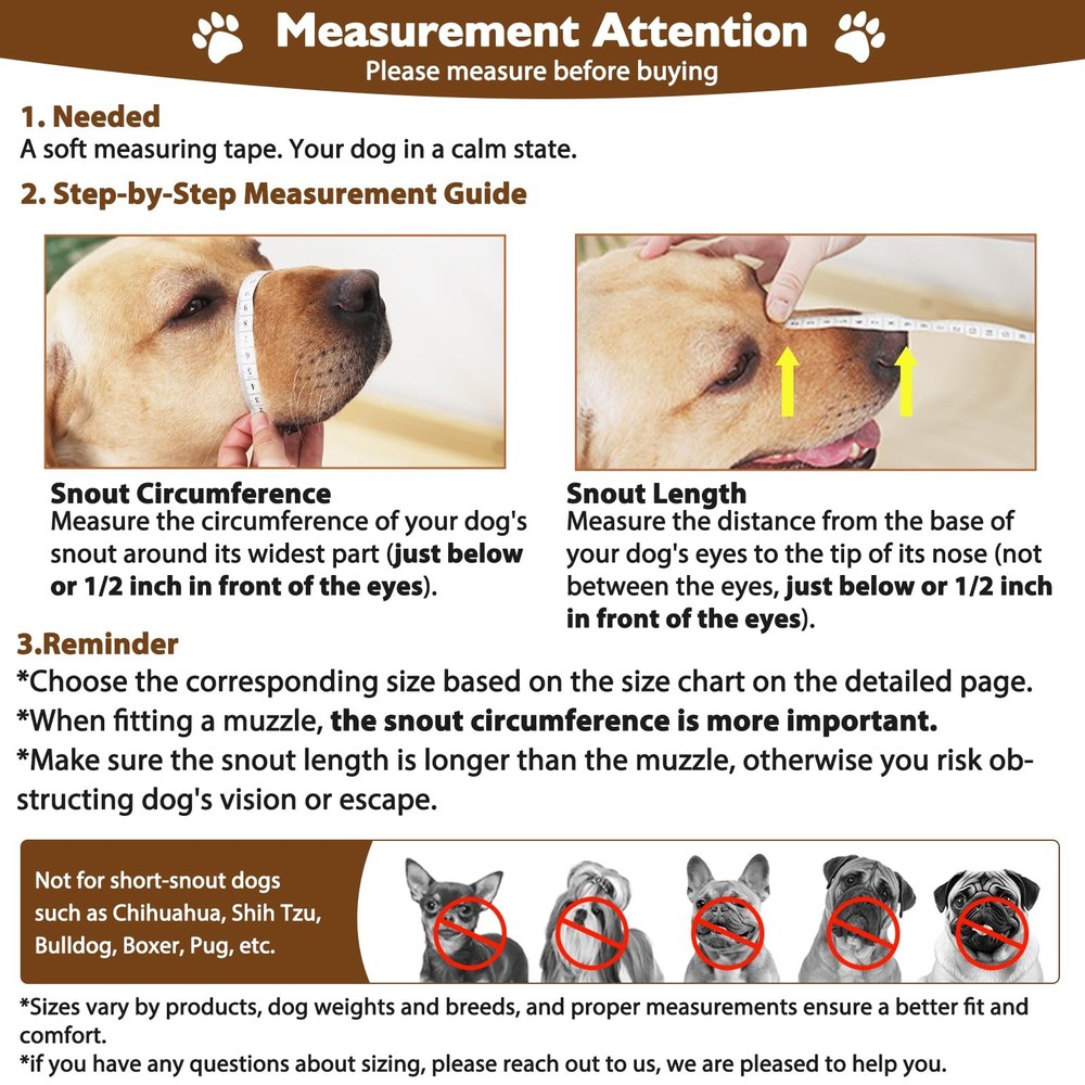 Dog Muzzle, Basket Muzzle for Small Medium Dogs Poodle Dachshund Corgi, Clear...