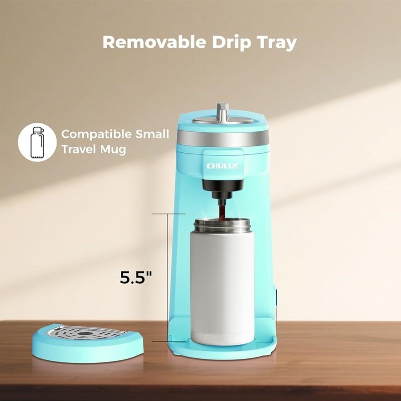 Single Cup Coffee Maker Compatible W/ K-Cups Compact Portable Fast Brewing New