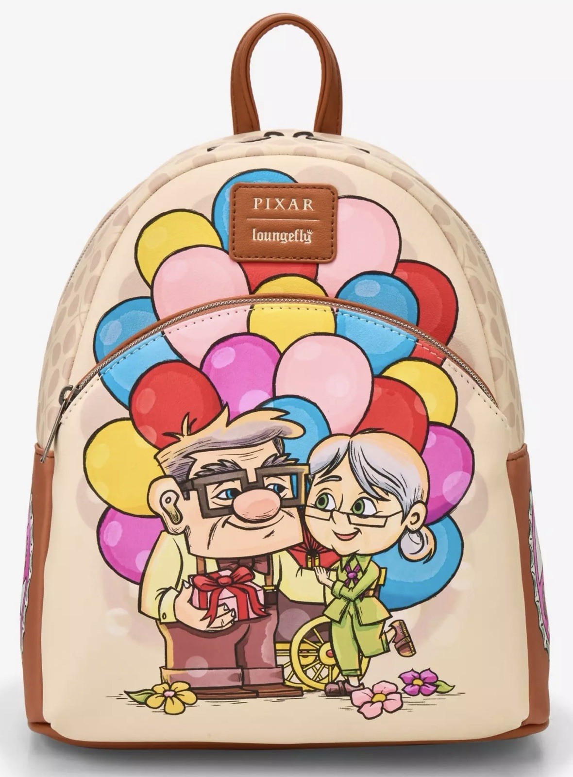 Loungefly Disney Pixar Up Carl and Ellie Balloon Cart Mini Backpack NWT