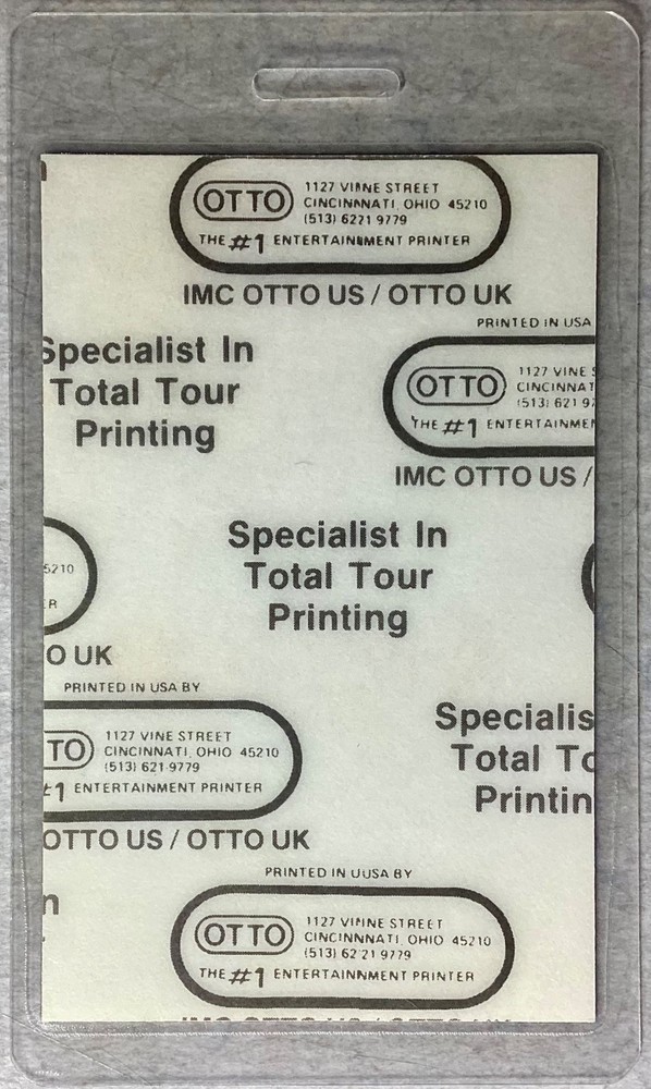 👑Very Nice authentic 1988 PRINCE “Lovesexy” VIP laminate pass - Free Shipping!