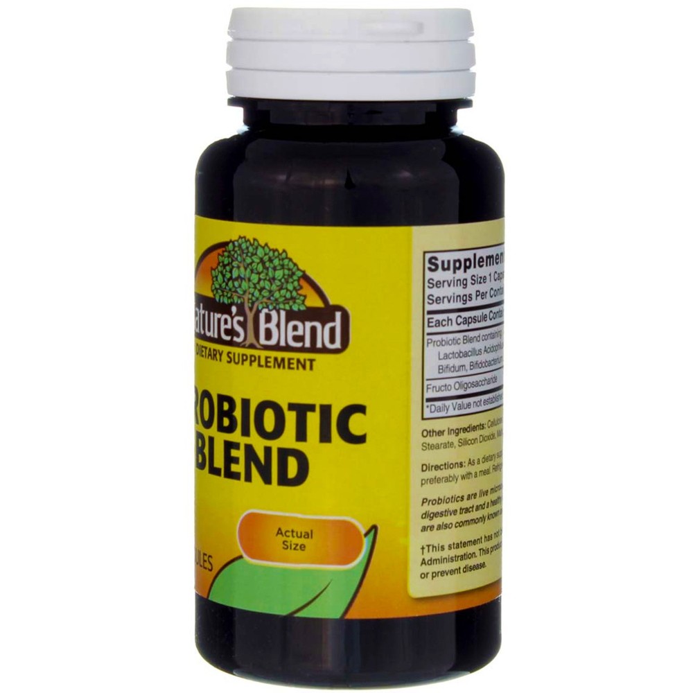 3 Pack Nature's Blend Probiotic Blend Capsules, 100 Ct
