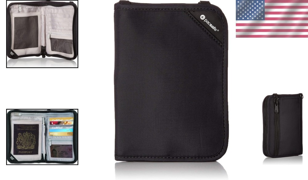 Compact Travel Wallet w/ RFID Protection