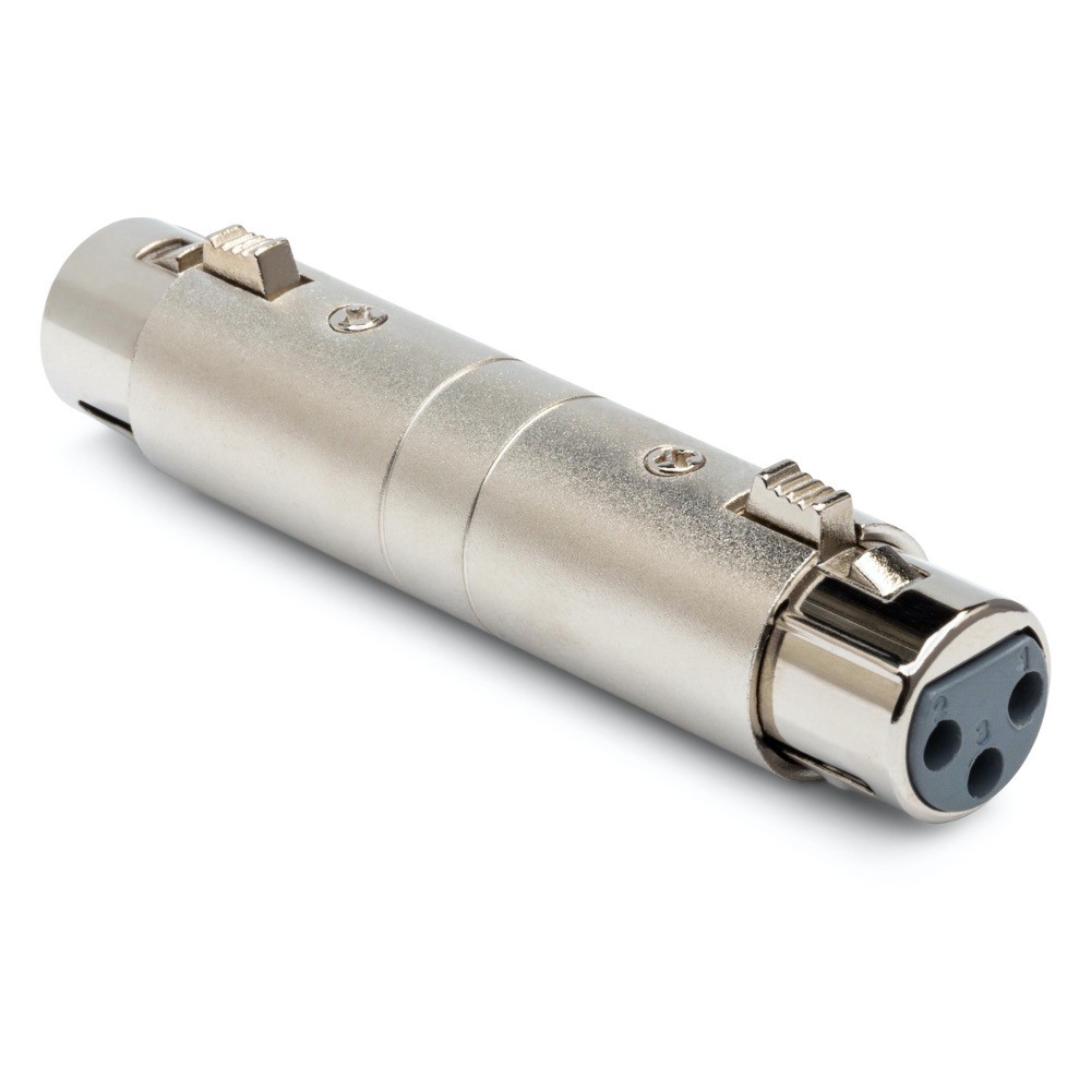 2 Pack Hosa Gender Changer XLR3F to Same
