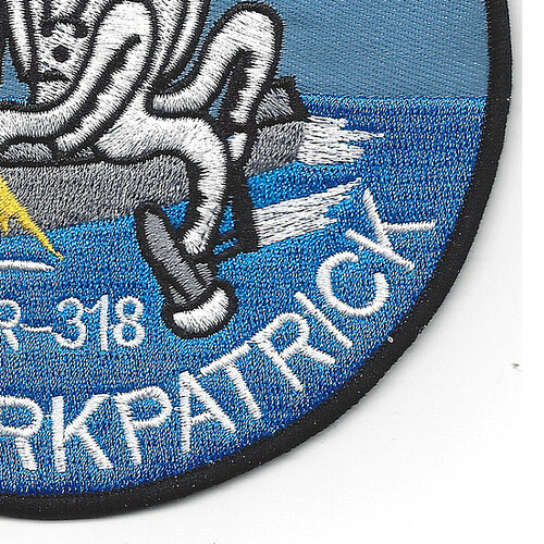 USS Kirkpatrick DER 318 Destroyer Escort Radar Picket Ship Patch