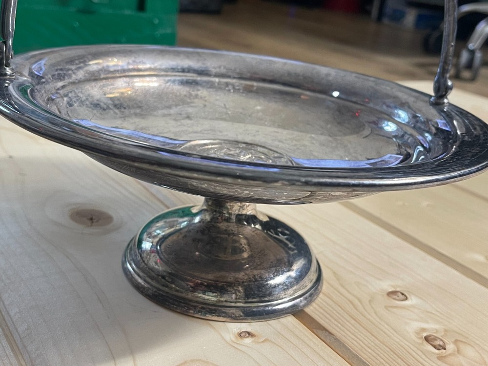 Antique Figural Silver Plated Fruit Bowl