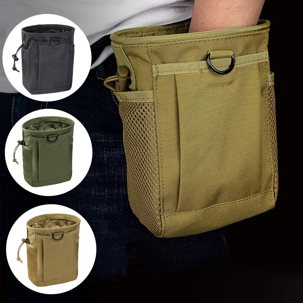 Tactical Molle Dump Pouch Folding Drawstring Magazine Ammo Utility Belt Pouch