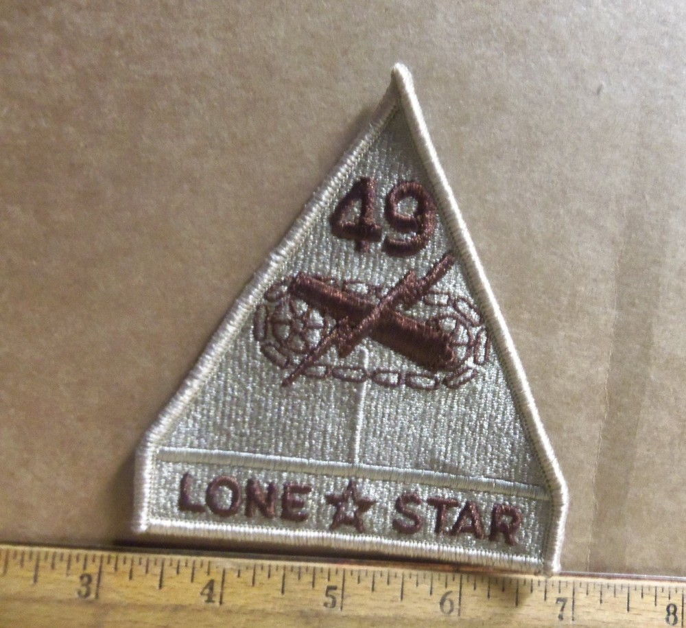 US Army - 49th Armored Division Embroidered Desert Patch