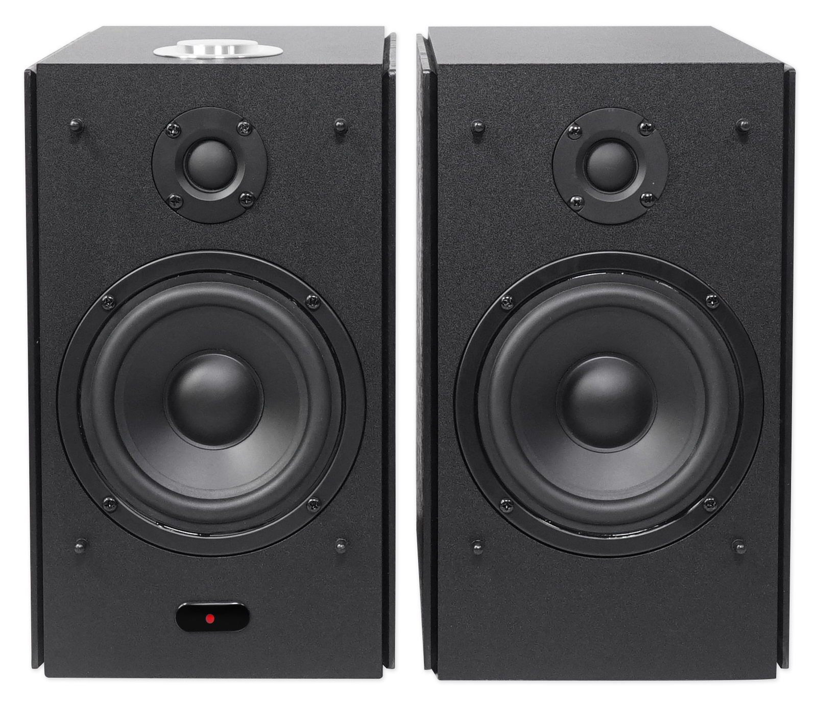 (2) Rockville HD5B 5" Powered Studio Monitor Bluetooth Bookshelf Speakers-Black