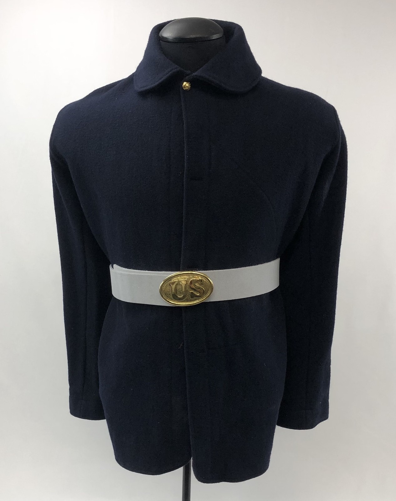 Pre-Civil War White Buff US Enlisted Belt with Buckle