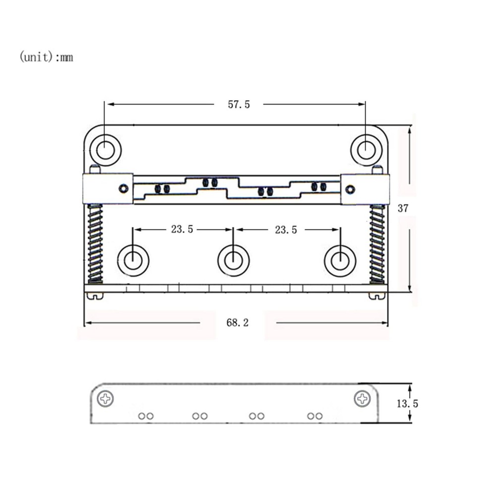 Alloy Mandolin Guitar Tailpiece for Mandolin 8 Loop End String Accessory