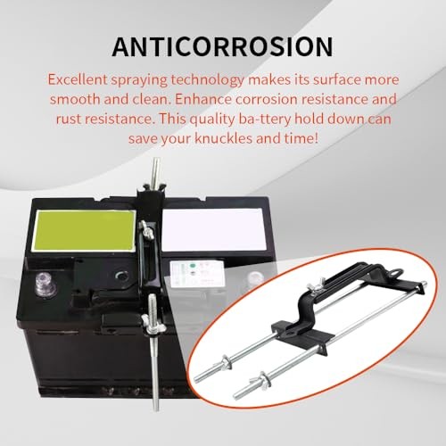 Adjustable Battery Hold Down, Universal Adjustable Battery Crossbar with J