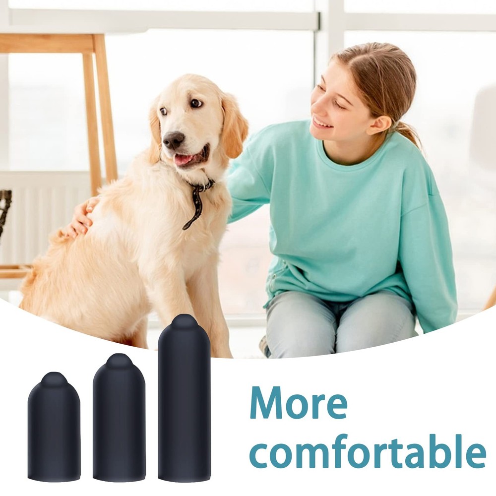 Dog Training Collar Rubber Tips 24 Replacement Silicone Caps for Bark Collars
