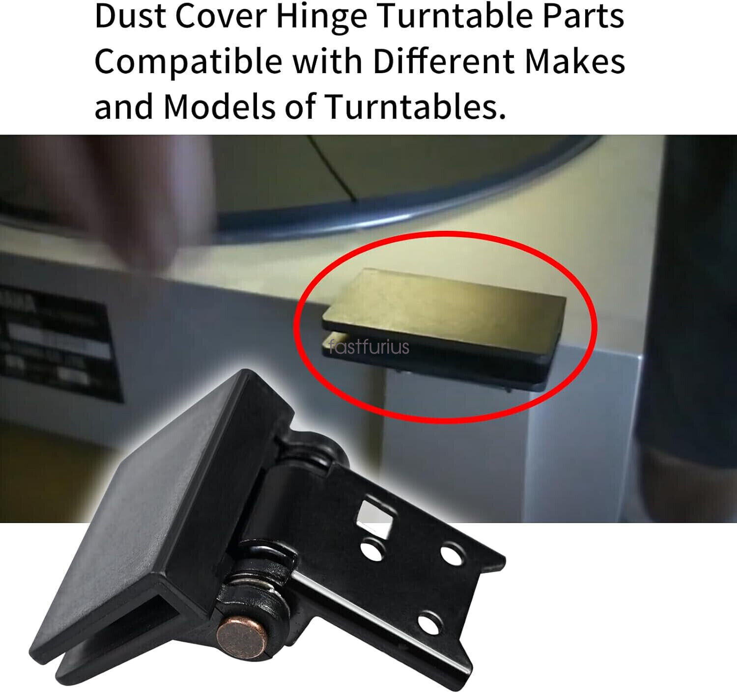 2× Dust Cover Hinge Turntable Parts See description for fit list