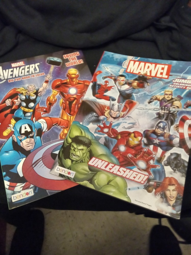 Marvel Avengers And  Legends  Coloring @ Activity Book