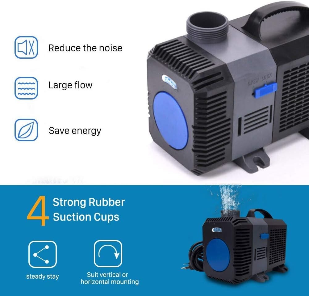 Submersible Water Pump for Aquarium Fish Pond Hydroponics 3200GPH - 4200GPH