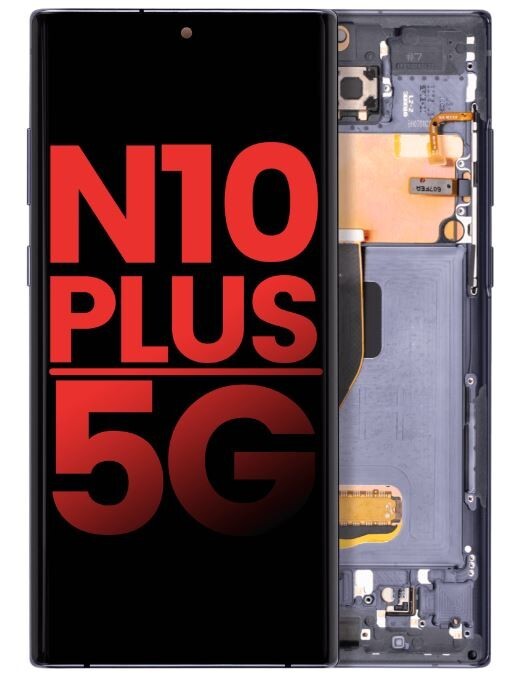 OLED Display (Frame & Fingerprint Sensor) For Samsung Galaxy Note 10 Plus 5G